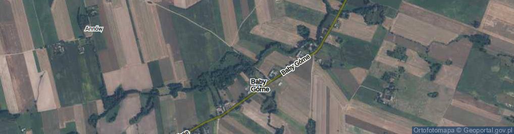 Zdjęcie satelitarne Baby Górne ul.